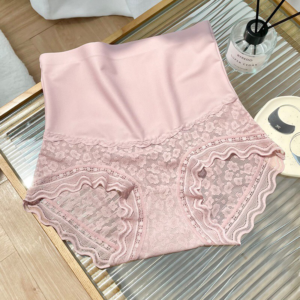 Quần lót nữ cạp cao gen bụng thun lạnh cao cấp viền ren mềm đũng 2 lớp kháng khuẩn,co giãn 4 chiều cạp cao