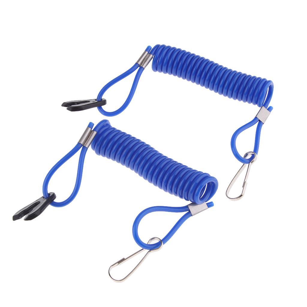 2pcs Boat Marine Kill Stop Switch Key Lanyard Fit for Outboard