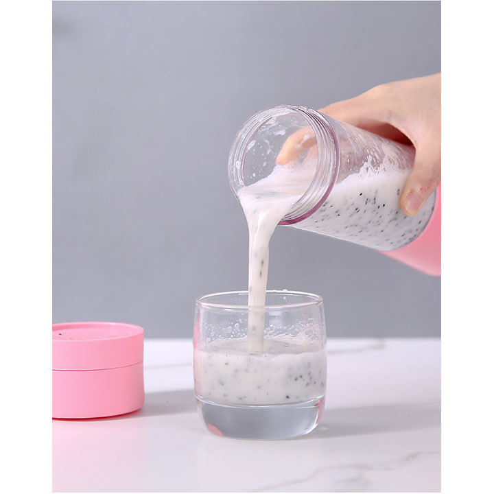 Máy Xay Sinh Tố Cầm Tay Mini - Máy Xay Hoa Quả 6 Lưỡi 2in1 Tiện Dụng