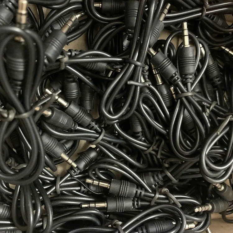 Dây cắm AUX 2 đầu 3.5 dùng kết nối Loa Bluetooth với Máy tính, Laptop, TV, cáp âm thanh, jack 3.5mm dài 50cm - Hàng nhập khẩu