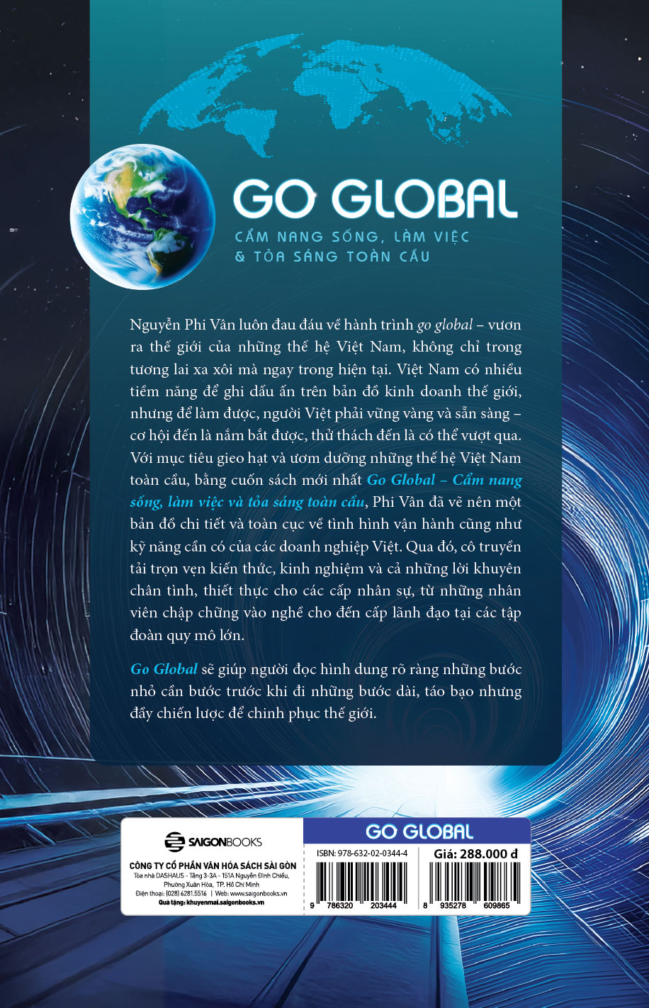 Sách GO GLOBAL - Cẩm Nang Sống, Làm Việc & Tỏa Sáng Toàn Cầu – Nguyễn Phi Vân
