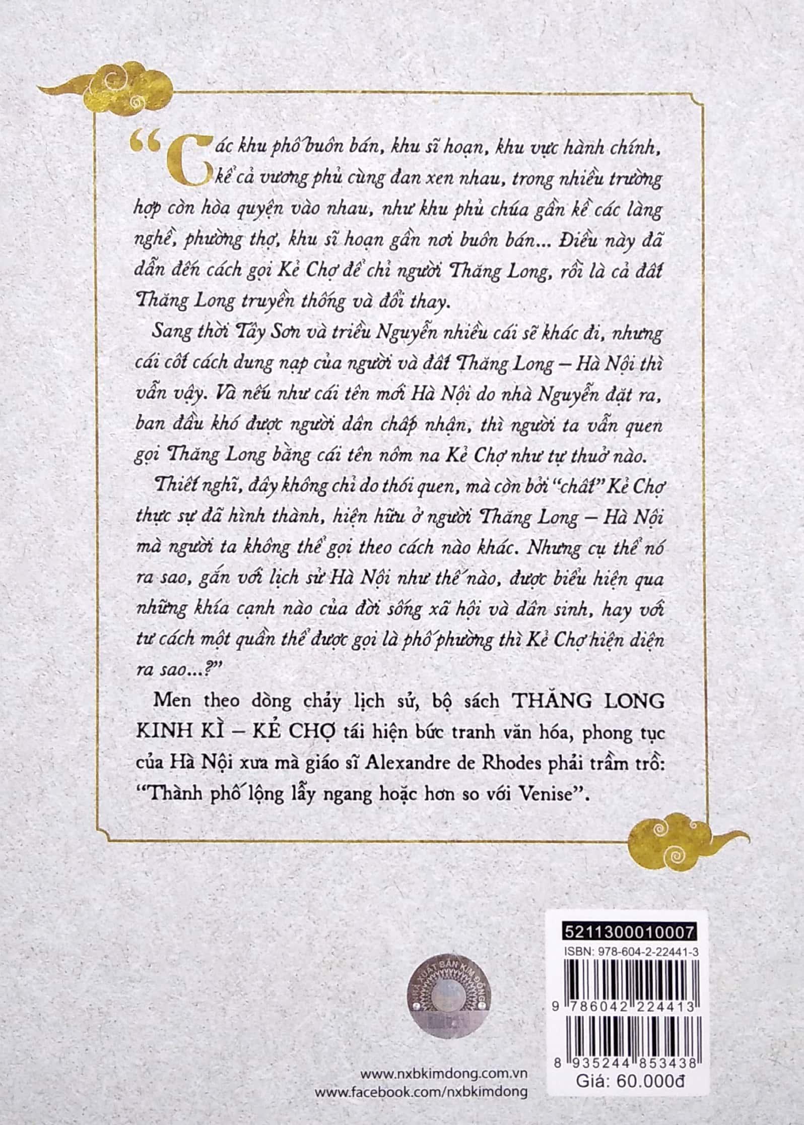 Sách Thăng Long Kinh Kì - Kẻ Chợ - Thời Lê Trịnh