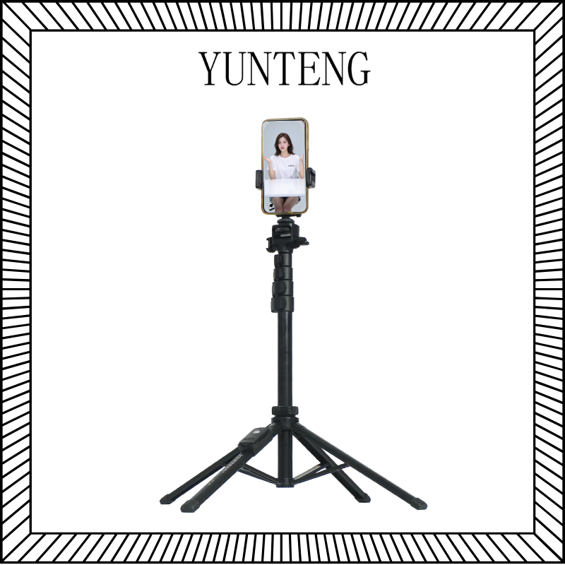 Gậy 4 chân chụp ảnh điện thoại Yunteng XC 90 tích hợp chân tripod và cằm tay selfie nhỏ gọn tiện lợi - Hàng chính hãng