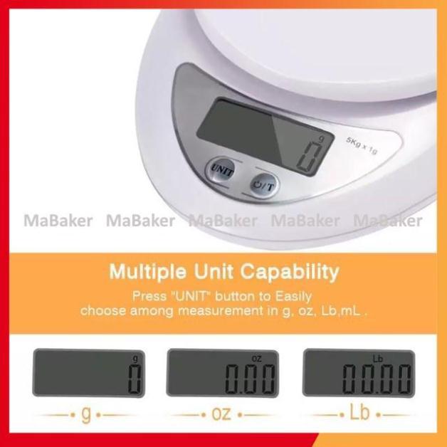 Xả cắt lỗ Cân điện tử tiểu ly B05 từ 1g - 5kg kèm pin