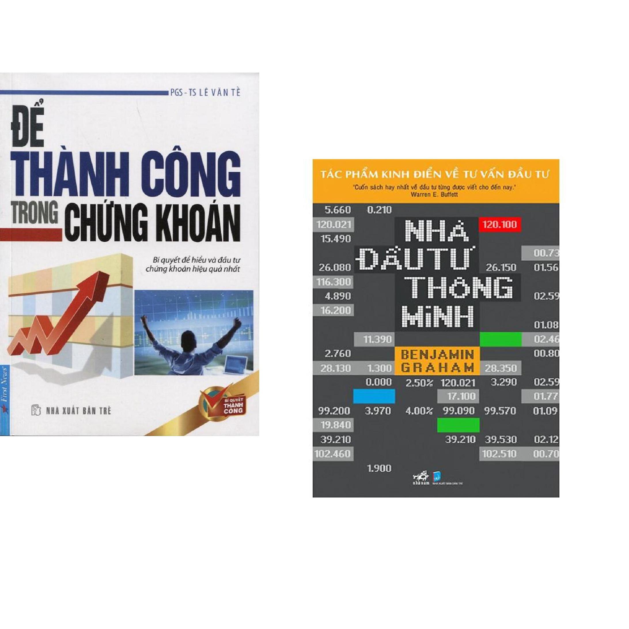 Combo 2 cuốn sách: Để Thành Công Trong Chứng Khoán + Nhà đầu tư thông minh
