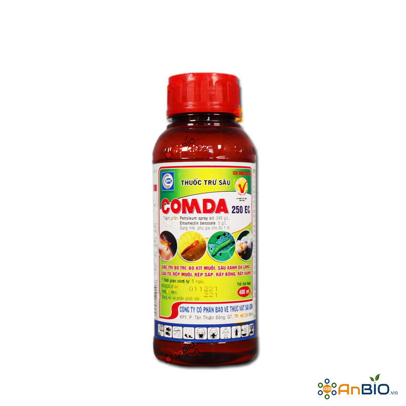 TRỪ SÂU COMDA 250EC ĐẶC TRỊ BỌ TRĨ, BỌ XÍT MUỖI, SÂU XANH DA LÁNG, SÂU TƠ, RỆP MUỘI, RỆP SÁP, RẦY BÔNG, RẦY XANH