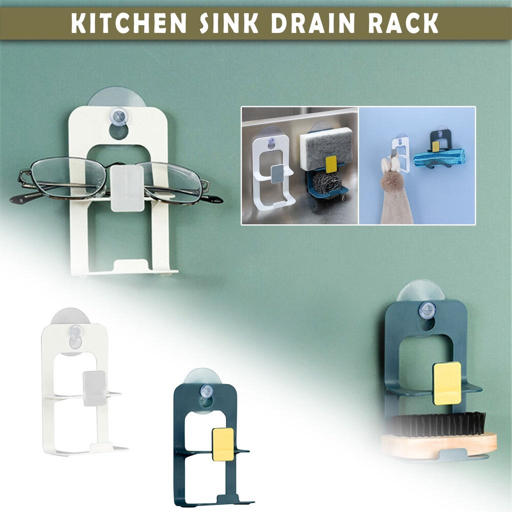 1PC Kitchen Sink Soap Rack Drainer Rack Sink Rack Kitchen Suction Cup Sponge Kitchen Accessories Kitchen Suction Cup