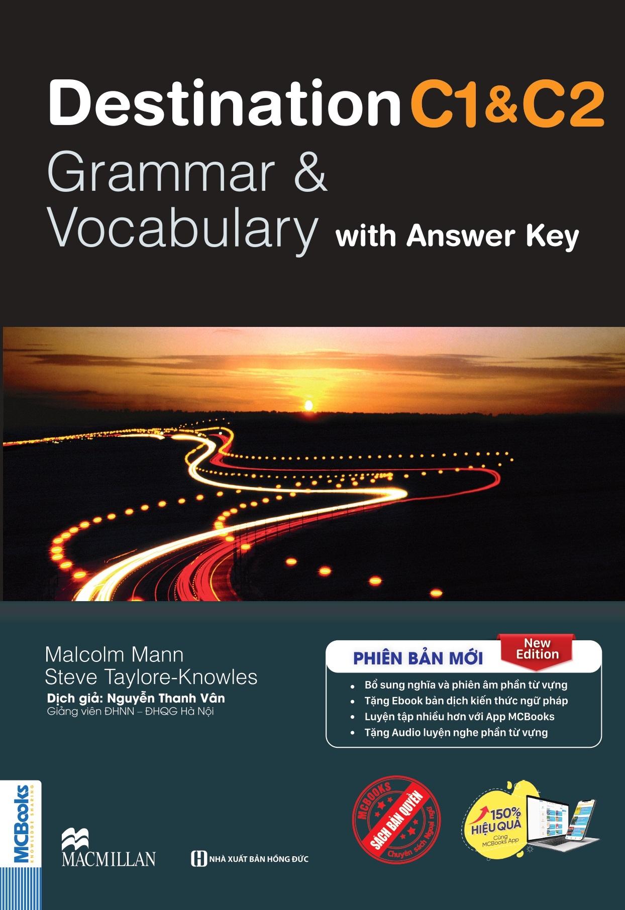 Sách - Combo Sách Destination - Grammar And Vocabulary with Answer Key - B1 + B2 + C1 And C2 (Bộ 3 Cuốn)