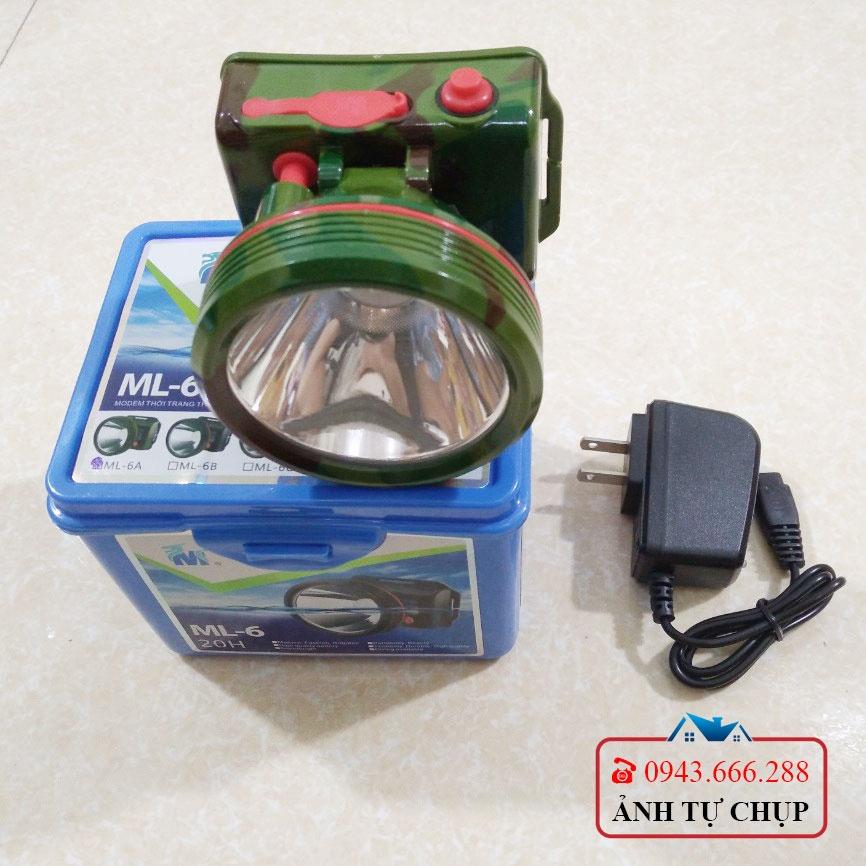 Đèn pin đội đầu siêu sáng chống thấm nước ML6A (35W) - Đèn pin thợ lặn, đi rừng, hầm mỏ