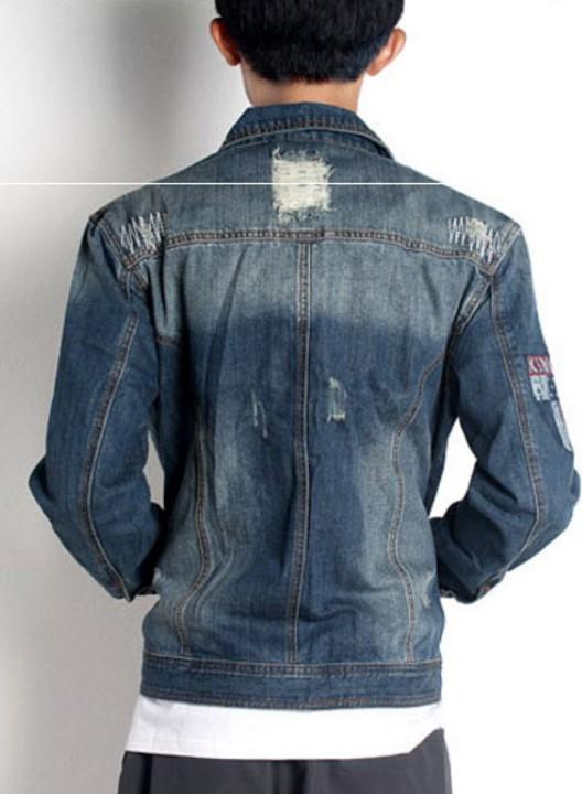 Áo khoác jeans túi cờ anh Mã: NK0997 - XANH