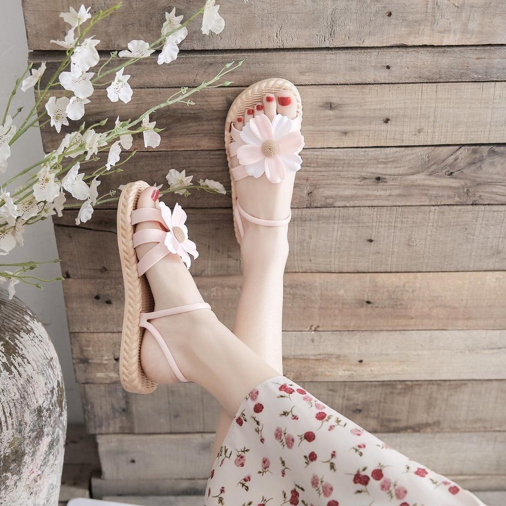 Dép sandal đế xuồng thời trang mùa hè 2021 cho nữ