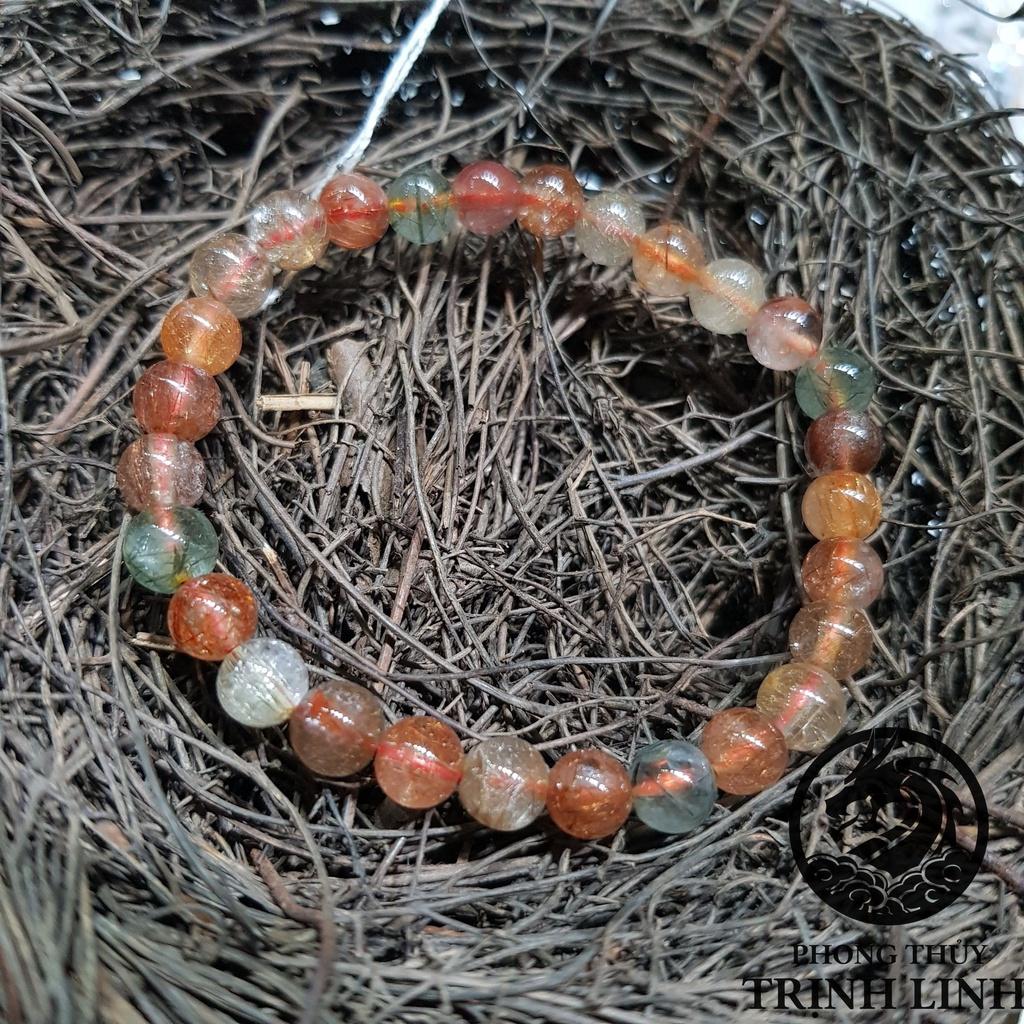 VÒNG TAY CHUỖI TÓC TAM TÀI 4MM