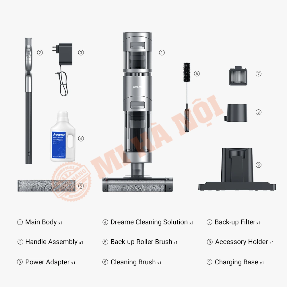 Máy hút bụi lau nhà khô và ướt Xiaomi Dreame H11 Max - Hàng chính hãng