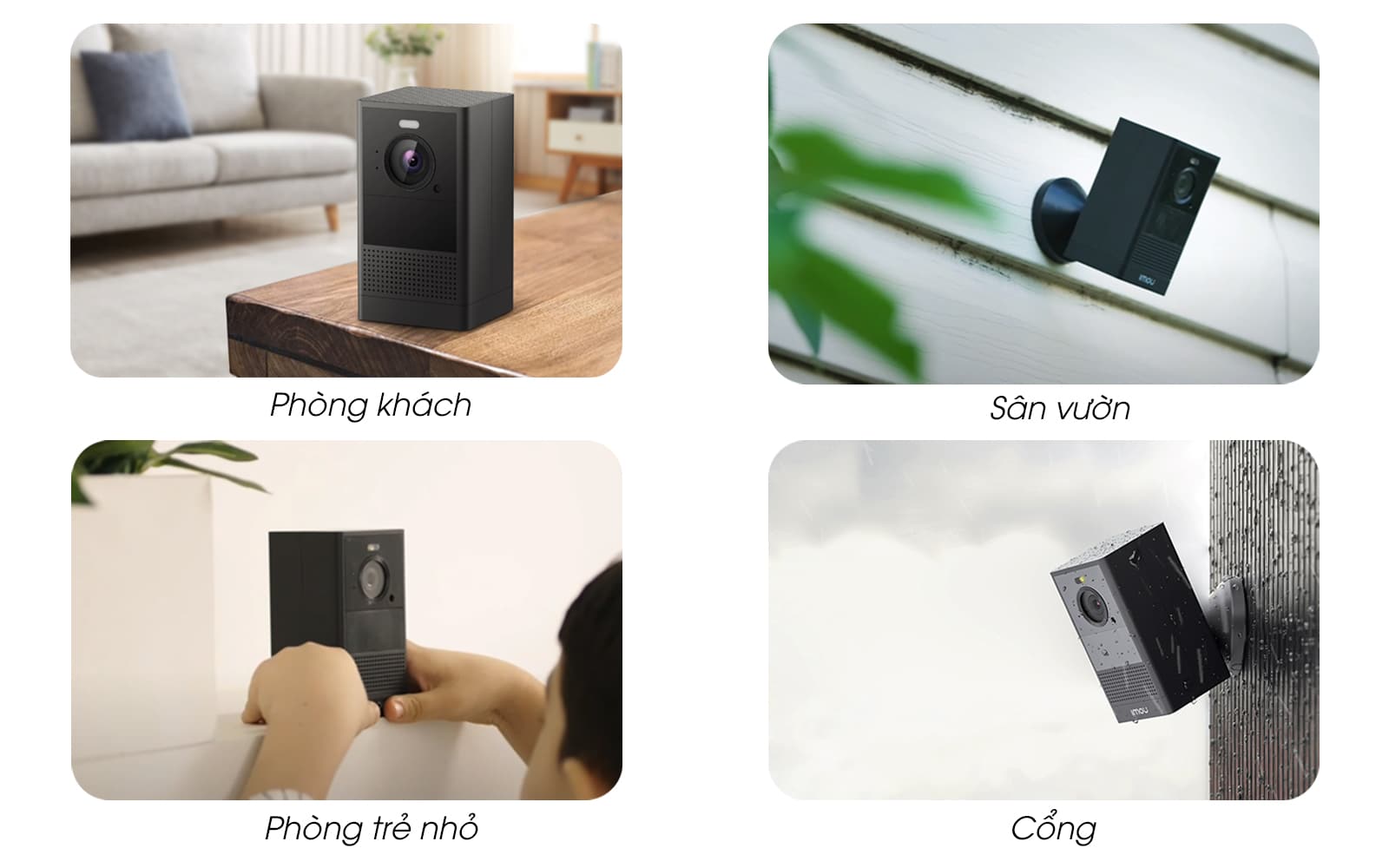 Camera Dùng Pin Sạc Wifi IMOU Cell 2 B46LP Thông Minh Phân Giải 2K - Hàng chính hãng