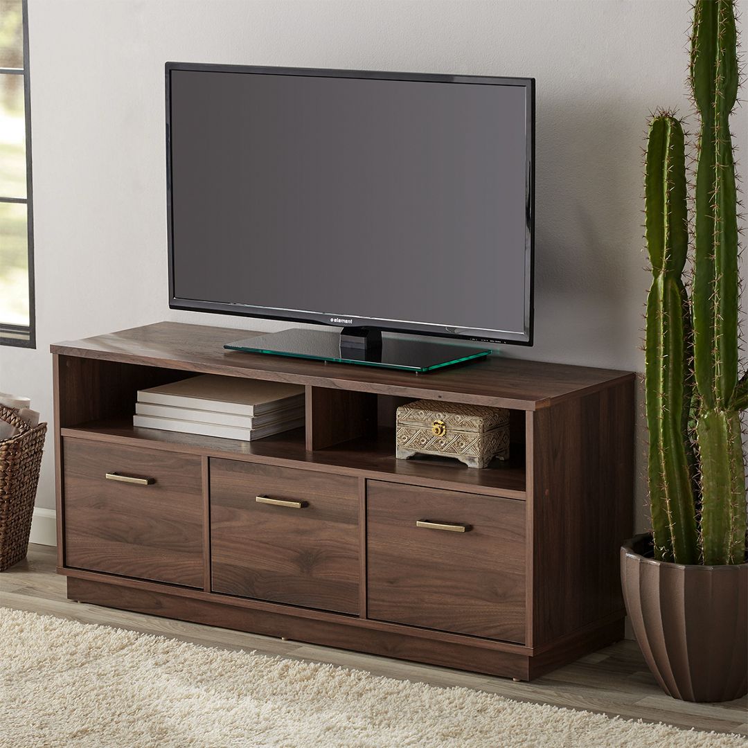 Kệ tivi gỗ hiện đại SMLIFE Tanjiro | Gỗ MDF dày 17mm chống ẩm | D120xR40xC65cm