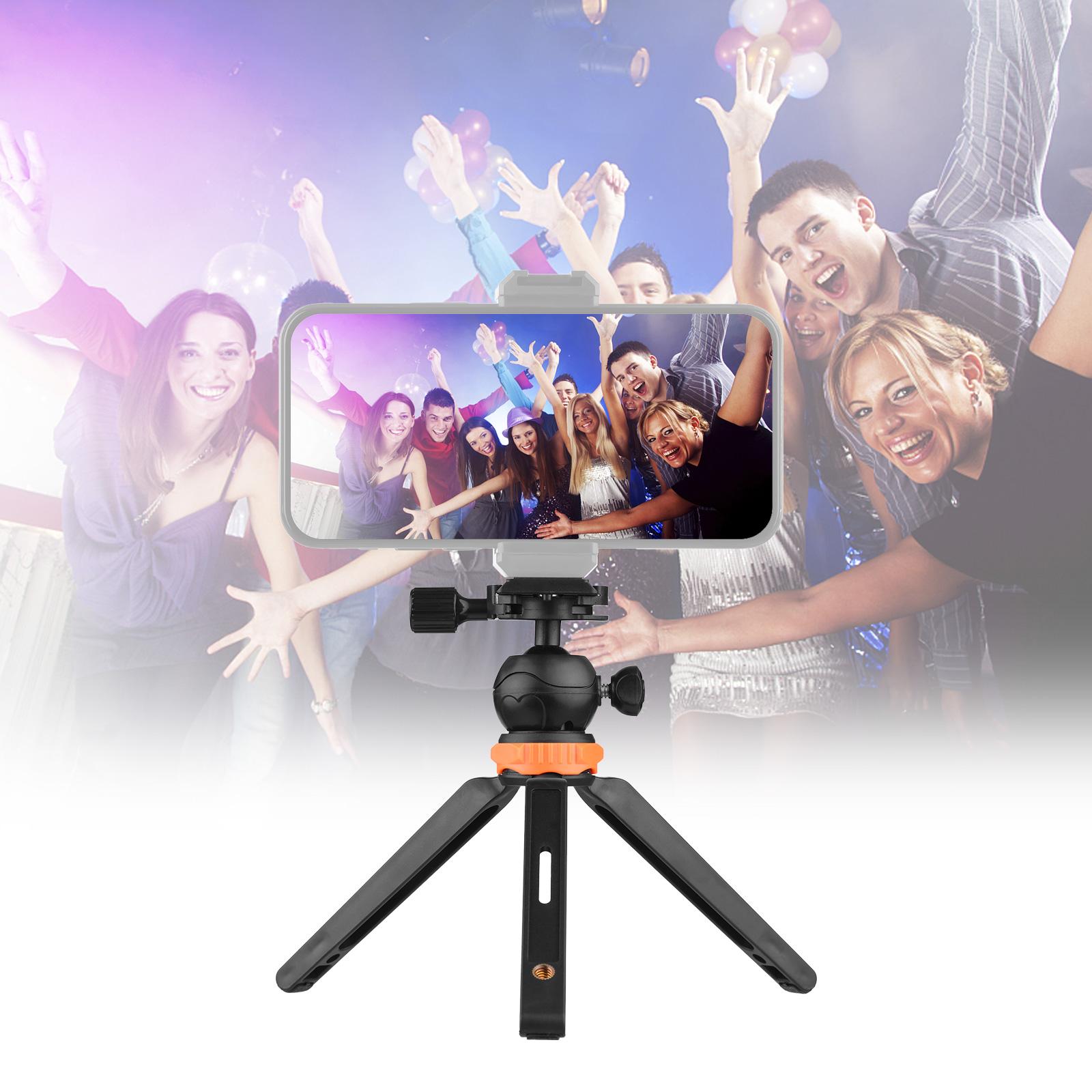 Portable Mini Desktop Tripod with 2 Levels of Adjustable Height Max. Load Bearing 1.2KG 1/4 Inch Screw