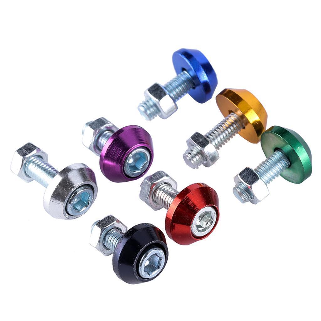 Red Aluminum Bumper Washer Engine Bay Screw Dress Up