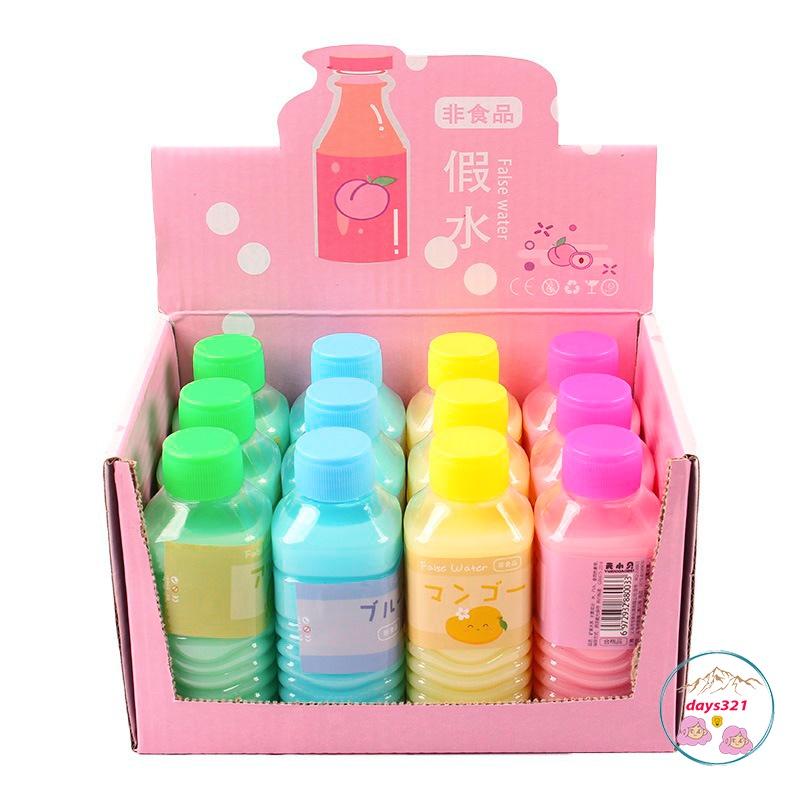 Slime CHAI NƯỚC NGỌT MÀU THẠCH 10 màu cực đẹp Đồ chơi hũ slam chất nhờn ma quái squishy
