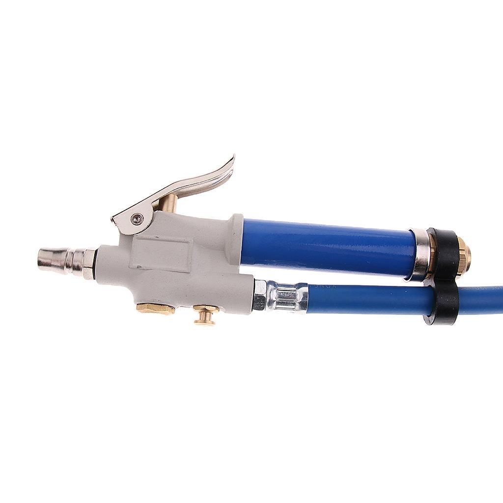 Car Air Tire Pressure Filler Fill Inflator Gauge Chuck Heavy Duty Rubber Hose High Performance
