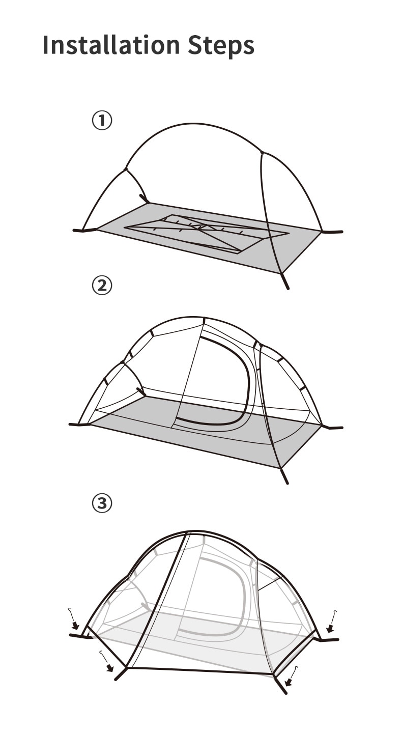 Lều cắm trại 1 người NatureHike NH18A095-D chính hãng, chống nước, chống tia UV, dễ dàng lắp đặt