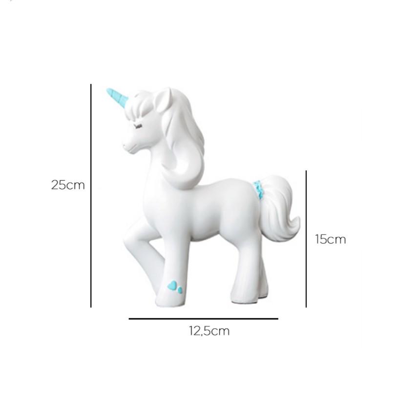 TƯỢNG PHONG THUỶ CHÚ NGỰA MỘT SỪNG MANG MAY MẮN CHO GIA CHỦ INS CARTOON UNICORN