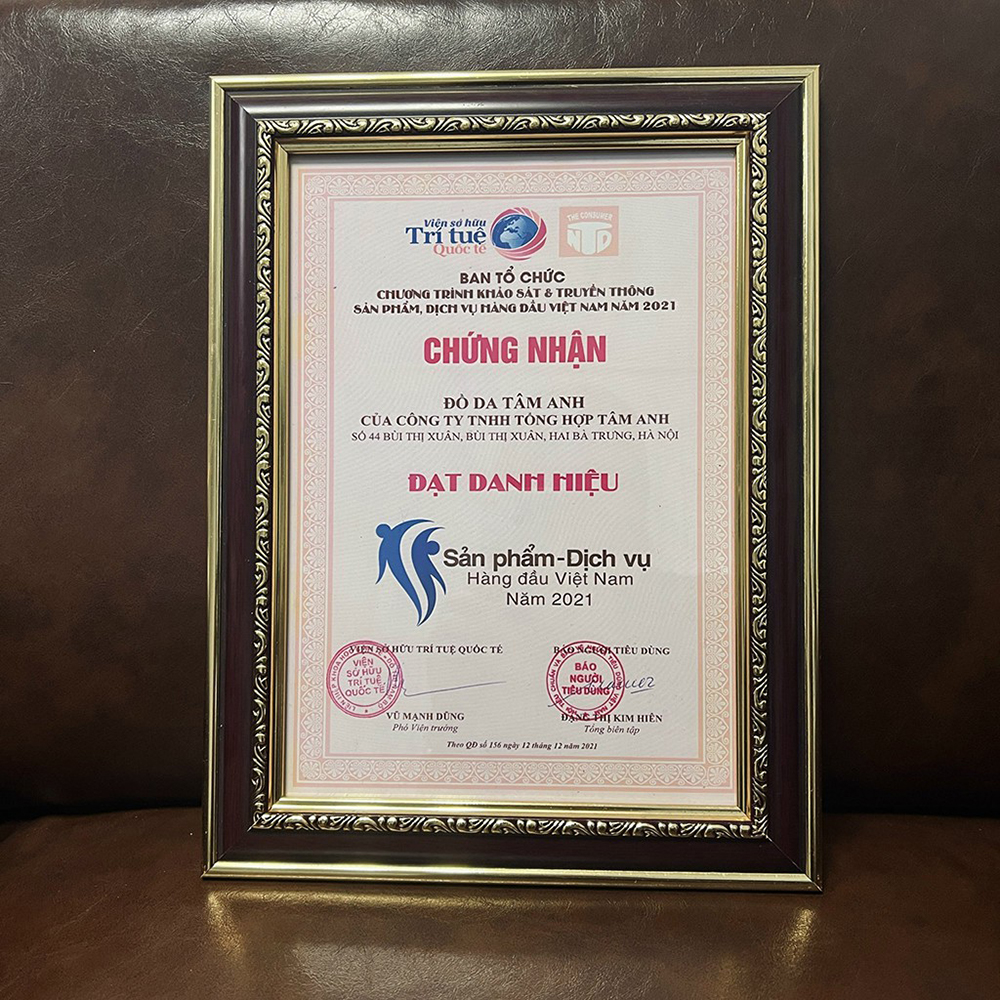 Ví da nam Tâm Anh VTAN61007-1-D phong cách tối giản thời thượng