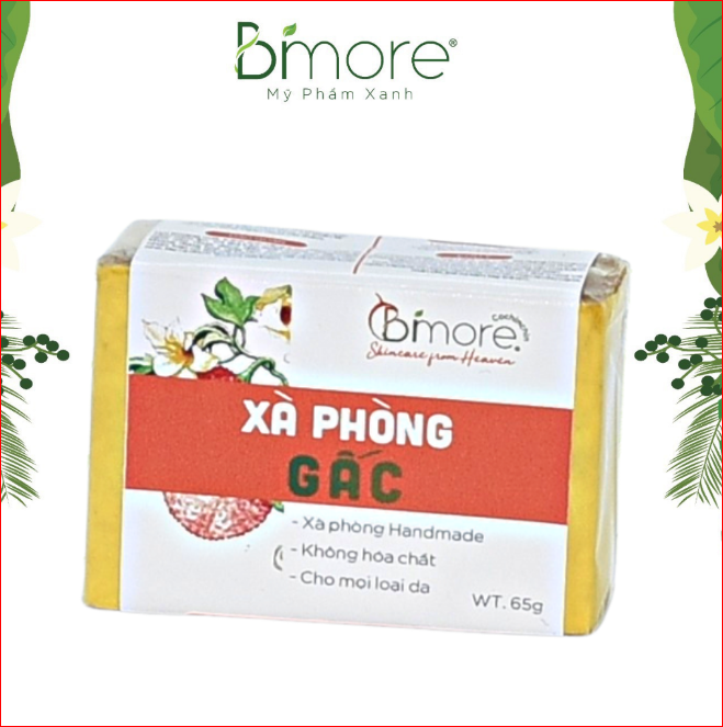 Xà phòng Gấc Bimore an toàn lành tính ngừa mụn