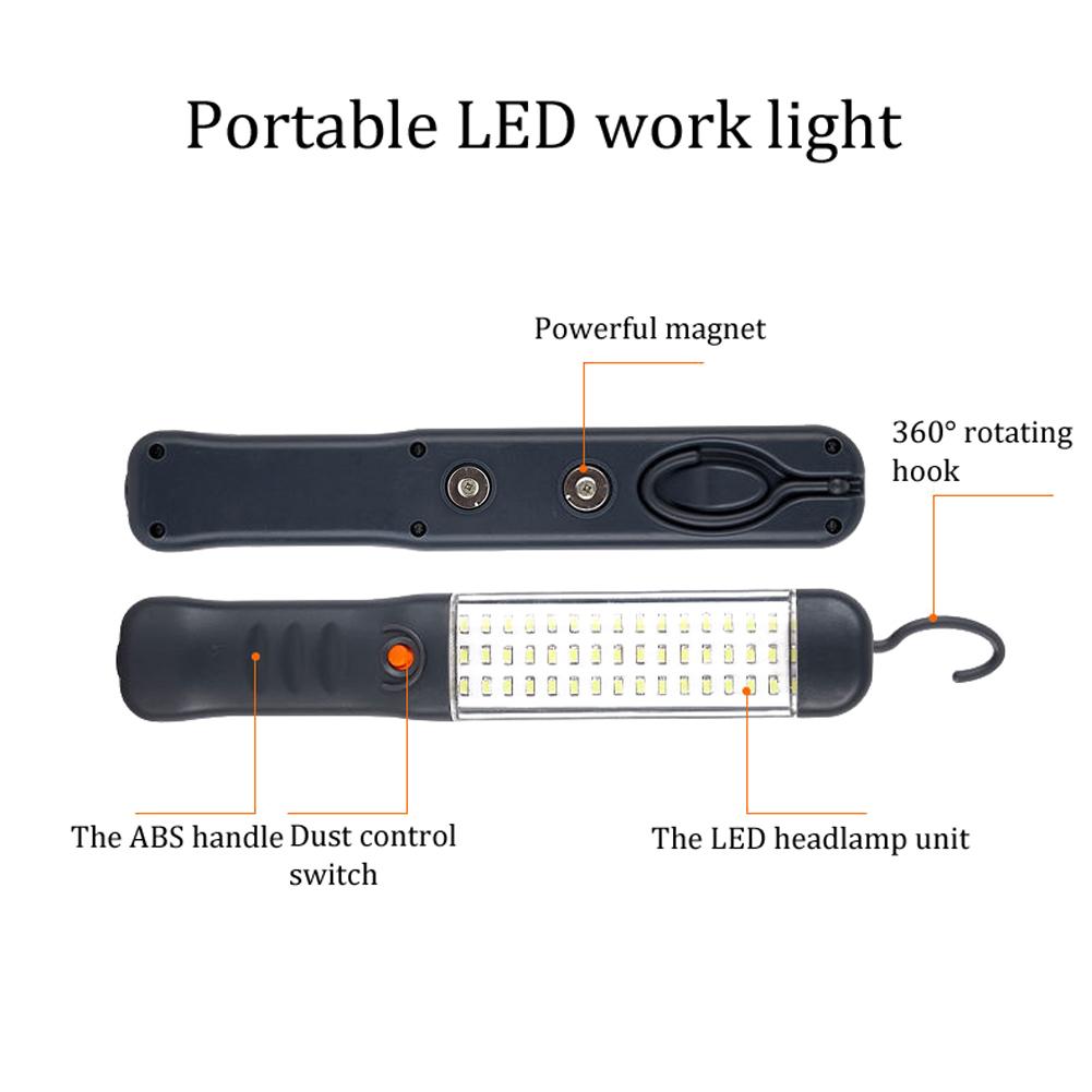 Đèn Pin Cầm Tay Có Độ Sáng Cao Led Có Thể Sạc Lạ Với Nam Châm Móc Xoay 360 °