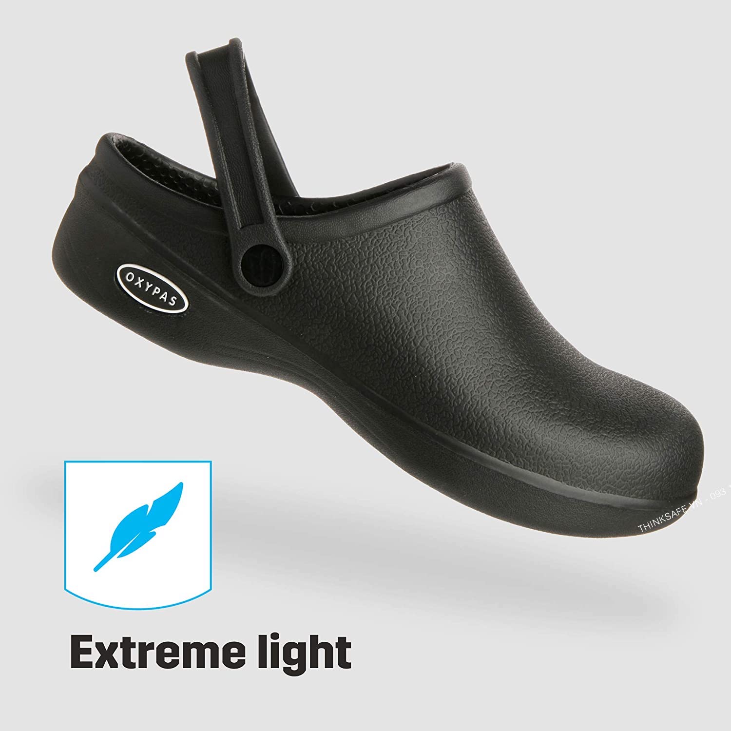 Giày dép chống trượt Safety Jogger Oxypas Bestlight siêu nhẹ chuyên dụng cho phòng sạch, nhà bếp (màu đen) - Bestlight1 (HS Code: 640199)