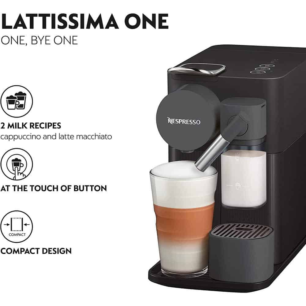 Máy Pha Cà Phê Viên Nén Delonghi Nespresso Lattissima One EN 510.B Hàng chính hãng