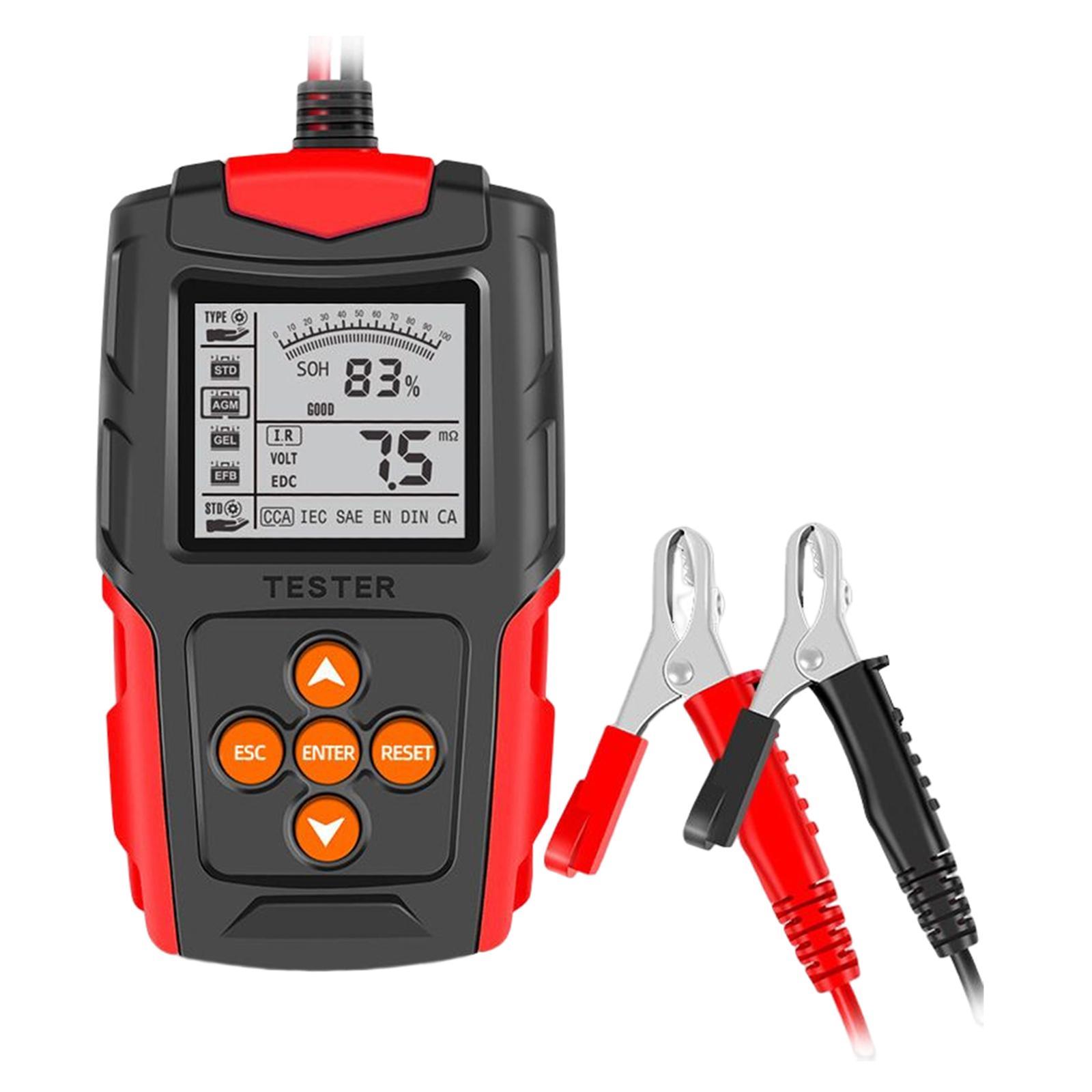 Automotive Battery Analyzer Tester 12V 24V Accurate Analyzing for Automobile