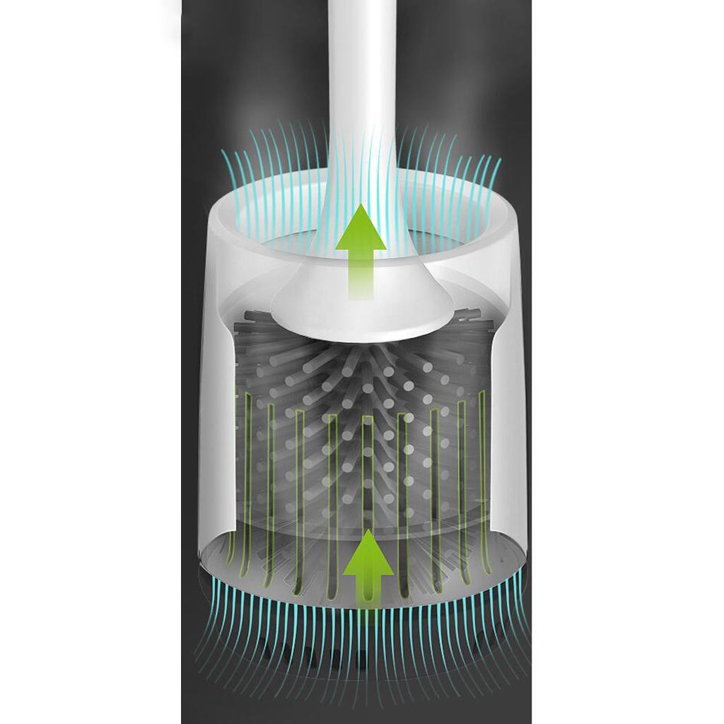 Toilet Washroom Brush Set with Holder Bathroom Cleaning Tool Floor Standing