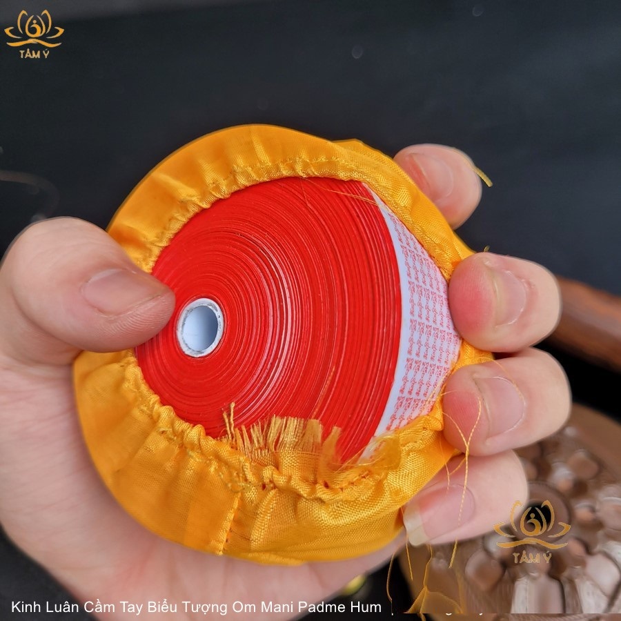 |Lõi Giấy| Kinh Luân Cầm Tay Biểu Tượng Om Mani Padme Hum