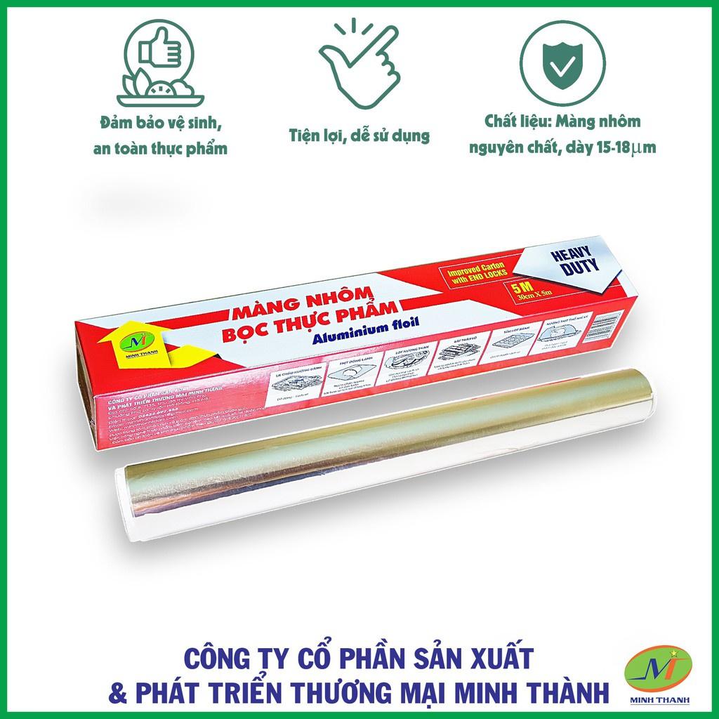 Màng nhôm  bọc thực phẩm Minh Thành 30cm x 5m