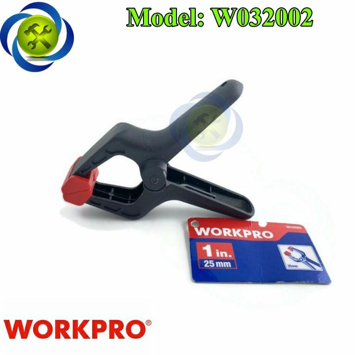 Kẹp nhựa Workpro W032002 miệng kẹp mở rộng 25mm màu đen
