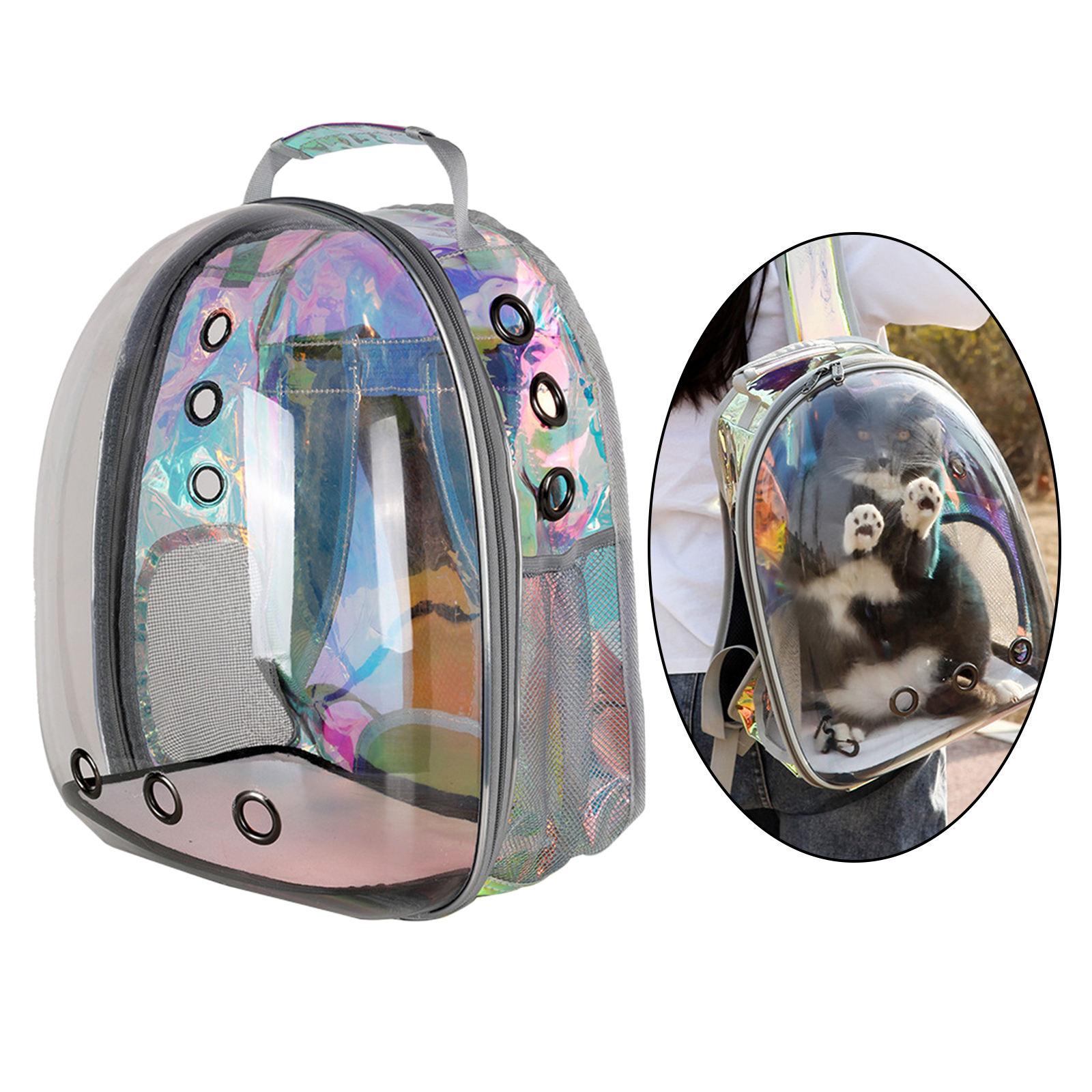 Waterproof Cat Dog Carrier Breathable Bubble Capsule Travel Shoulder Bag
