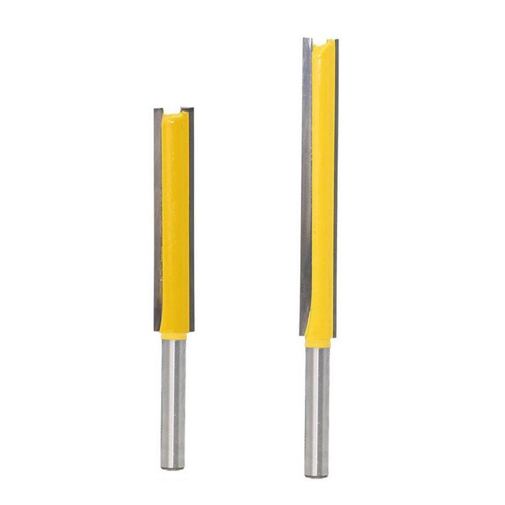 4x Extra Long Straight Router Bit Edge Repair Slotted Cutter Trimming Blade