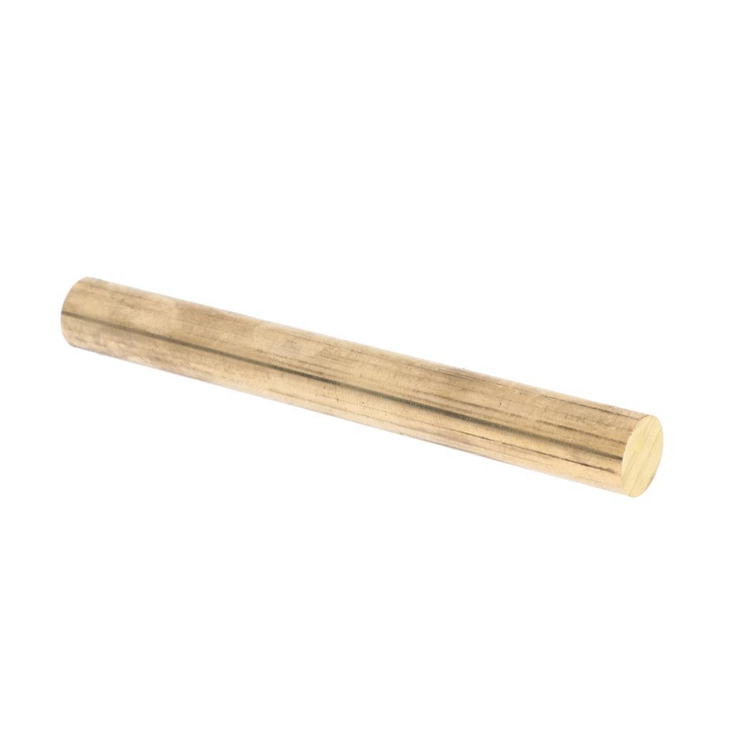 2x 12mm Dia, 4 Inch/10cm Length Solid Brass Round Rod Bars