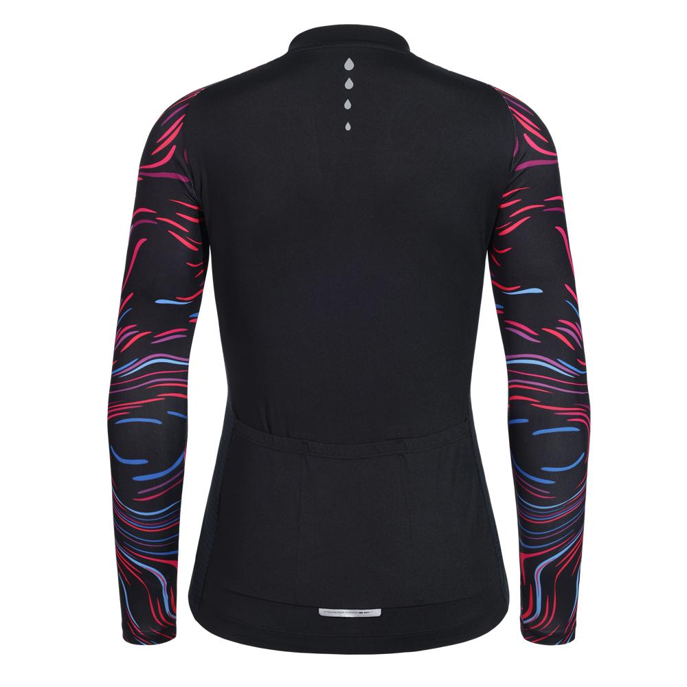 Santic Nữ Đi Xe Đạp Áo Tay Dài Phù Hợp Với Thoải Mái Ngoài Trời MTB Xe Đạp Dài Tay Thoáng Khí Xe Đạp Áo Xe Đạp Đường Bộ Color: KL2C01142H Size: XXL