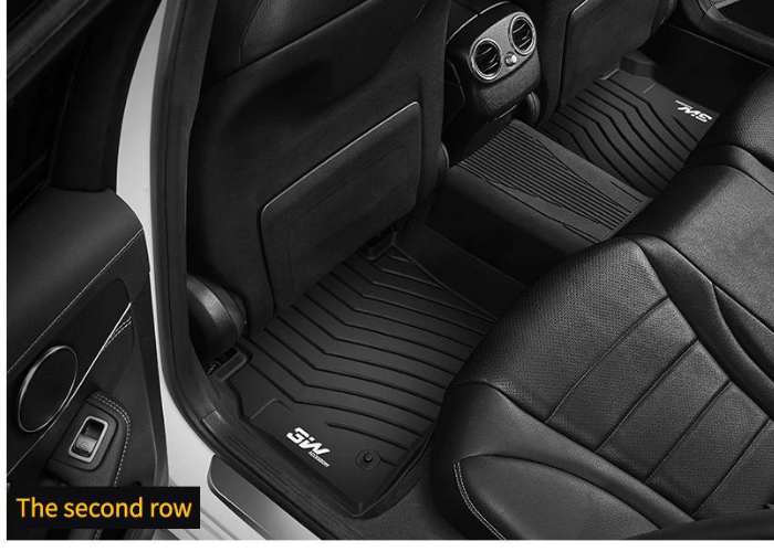 .Thảm lót sàn xe ô tô Mercedes GLE 2019- đến nay Nhãn hiệu Macsim 3W chất liệu nhựa TPE đúc khuôn cao cấp / màu đen.