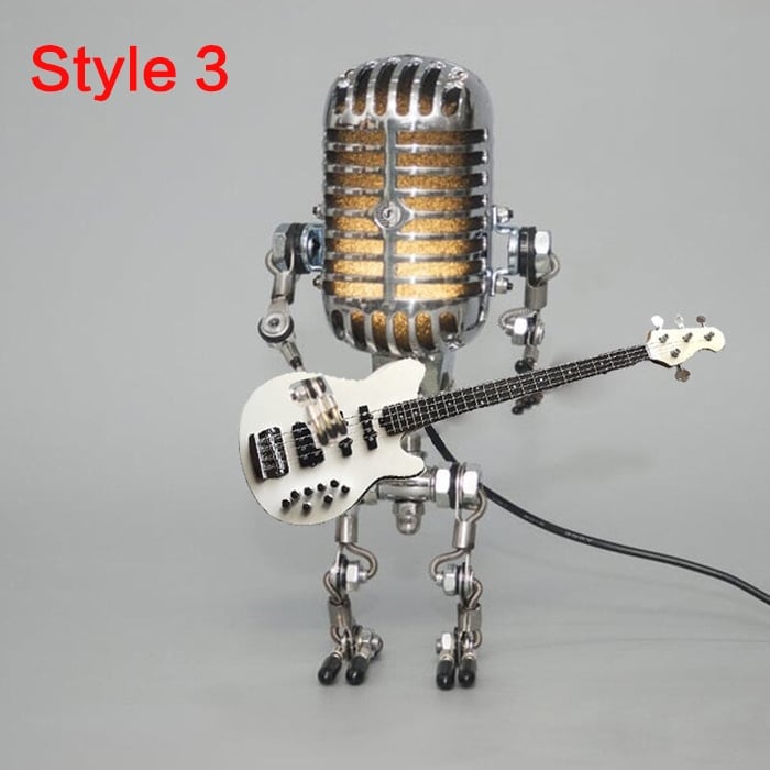 Đèn Để Bàn Robot Micro Hợp Kim &amp; Guitar