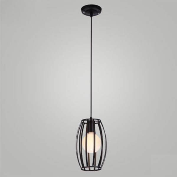Đèn thả trang trí khung lồng trụ khung sắt tĩnh điện - Tặng kèm bóng LED