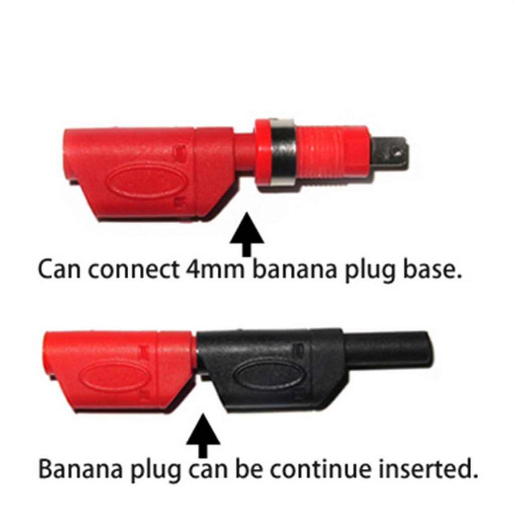 BNC Q9 To Dual 4mm Shrouded Banana Plug Test Leads Probe Cable Cord