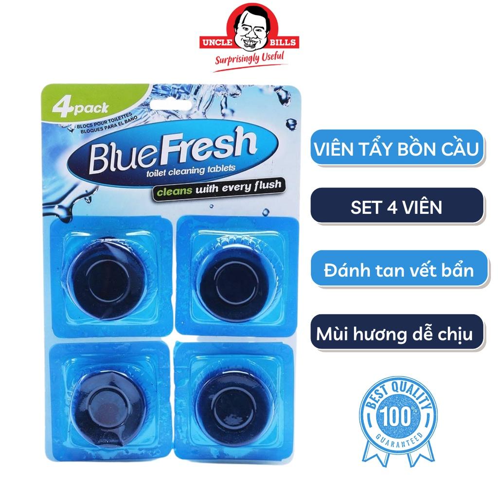 Bộ 4 viên thả tẩy rửa làm sạch bồn cầu Uncle Bills BA0149 viên thả nước làm sạch bồn cầu