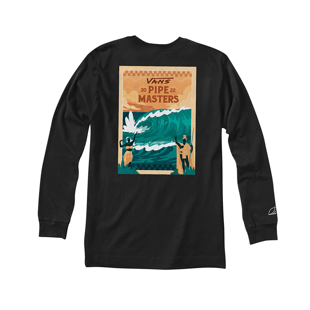 Áo Vans 2022 Pipe Masters Ls Tee VN00060KBLK