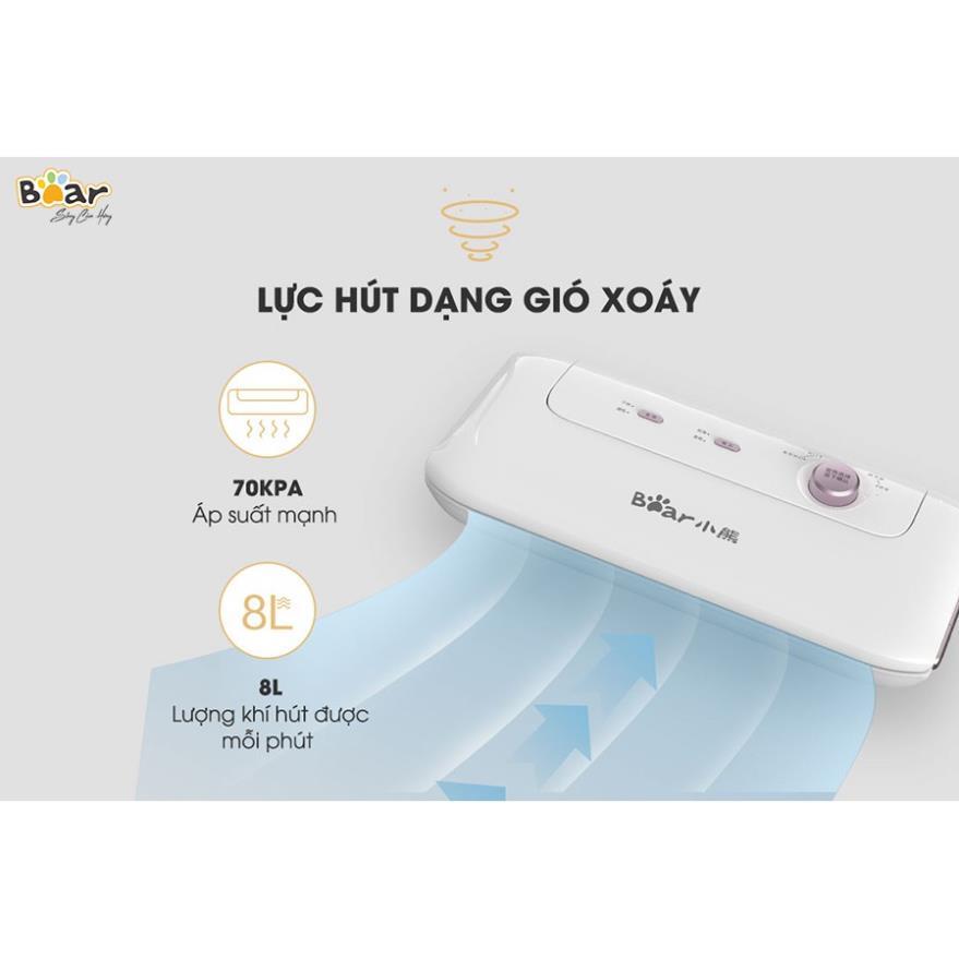 Máy hút chân không & hàn miệng túi cầm tay Bear FKJ-A01F1, bảo quản thực phẩm lâu, an toàn, tránh nấm mốc