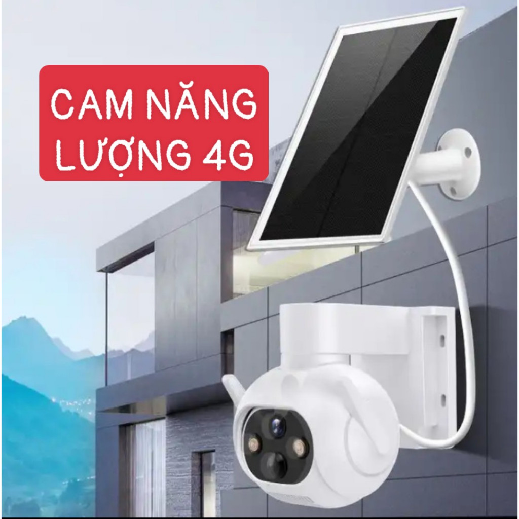 (Lỗi 1 đổi 1) Camera năng lượng mặt trời 4g ICSEE quan sát 4K bên ngoài, năng lượng mặt trời, không dùng điện, có pin APP iCSee - Hàng nhập khẩu