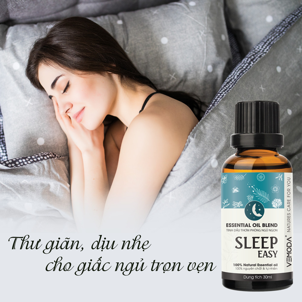 Tinh dầu thiên nhiên cho giấc ngủ ngon Vemoda Sleep Easy