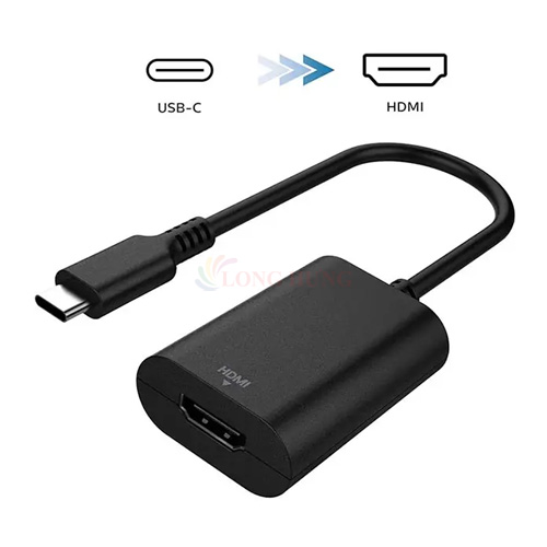 Cổng chuyển đổi USB Type-C to HDMI 2.0 Philips Deliver 4K 60Hz Video from Mobile Devices SWV5010/73 - Hàng chính hãng