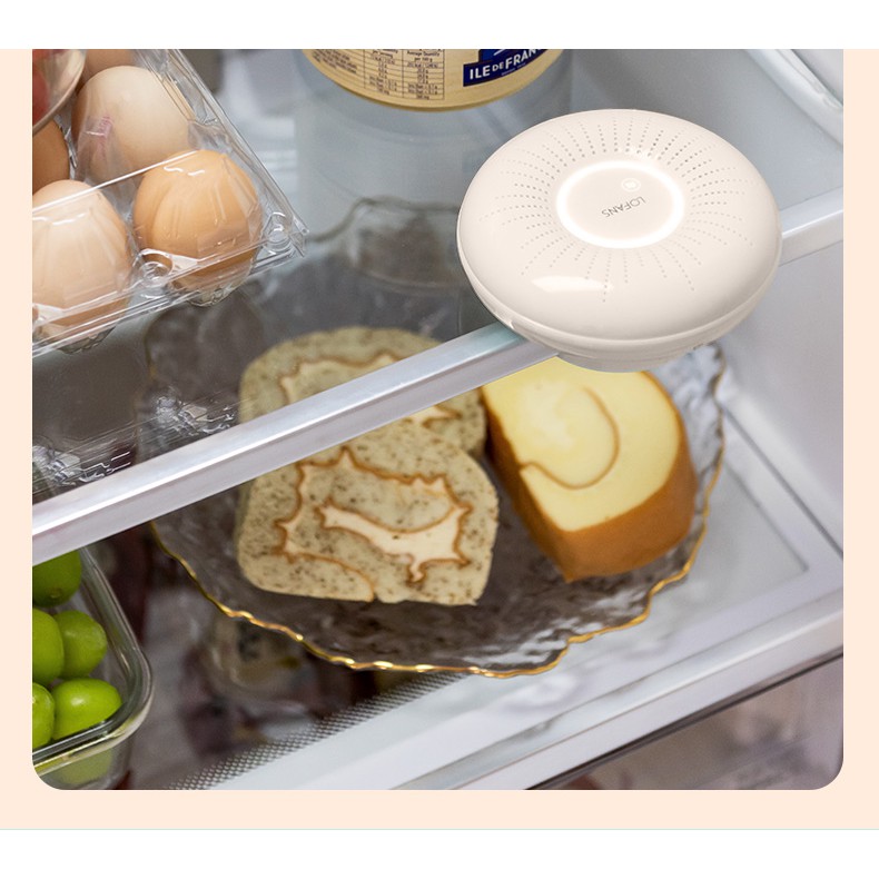 Máy lọc không khí khử mùi -cho tủ lạnh, phòng tắm,tủ lạnh hiệu quả xiaomi youpin Lofans B3- khử trùng-Hàng chính hãng